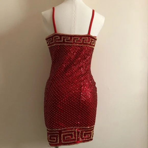 Cache red sequin dress - Picture 2 of 8